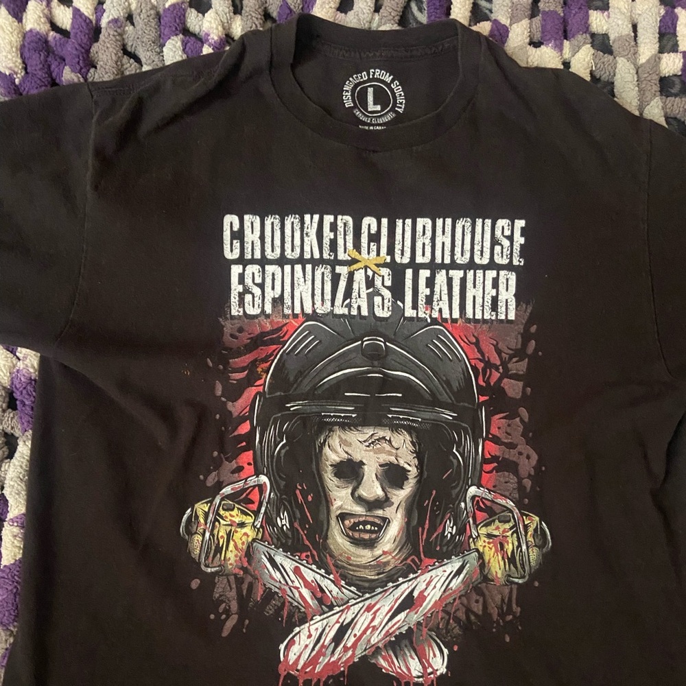 Large black Crooked clubhouse men’s t-shirt